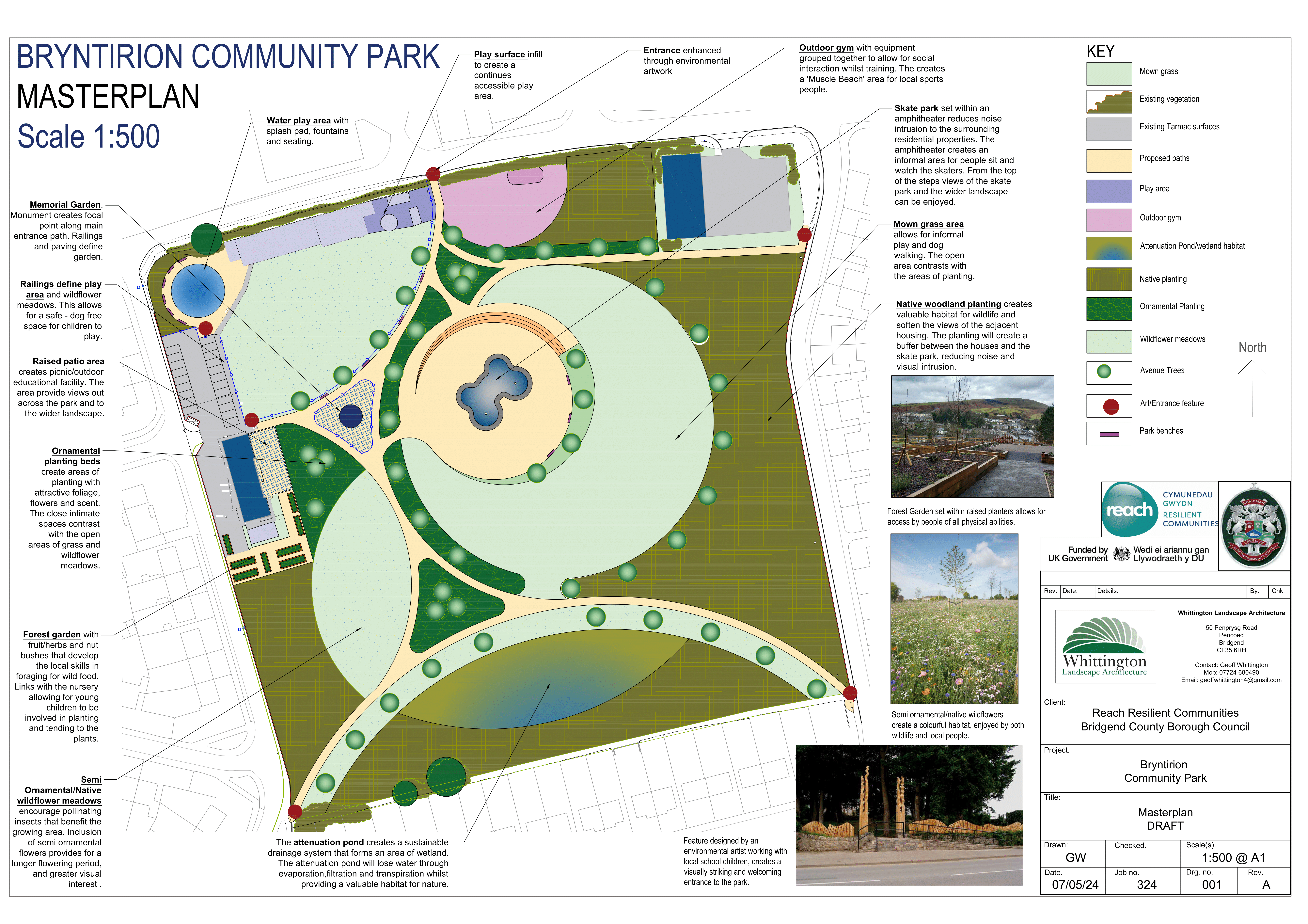 Bryntirion Community Park Masterplan Bryntirion Community Park masterplan