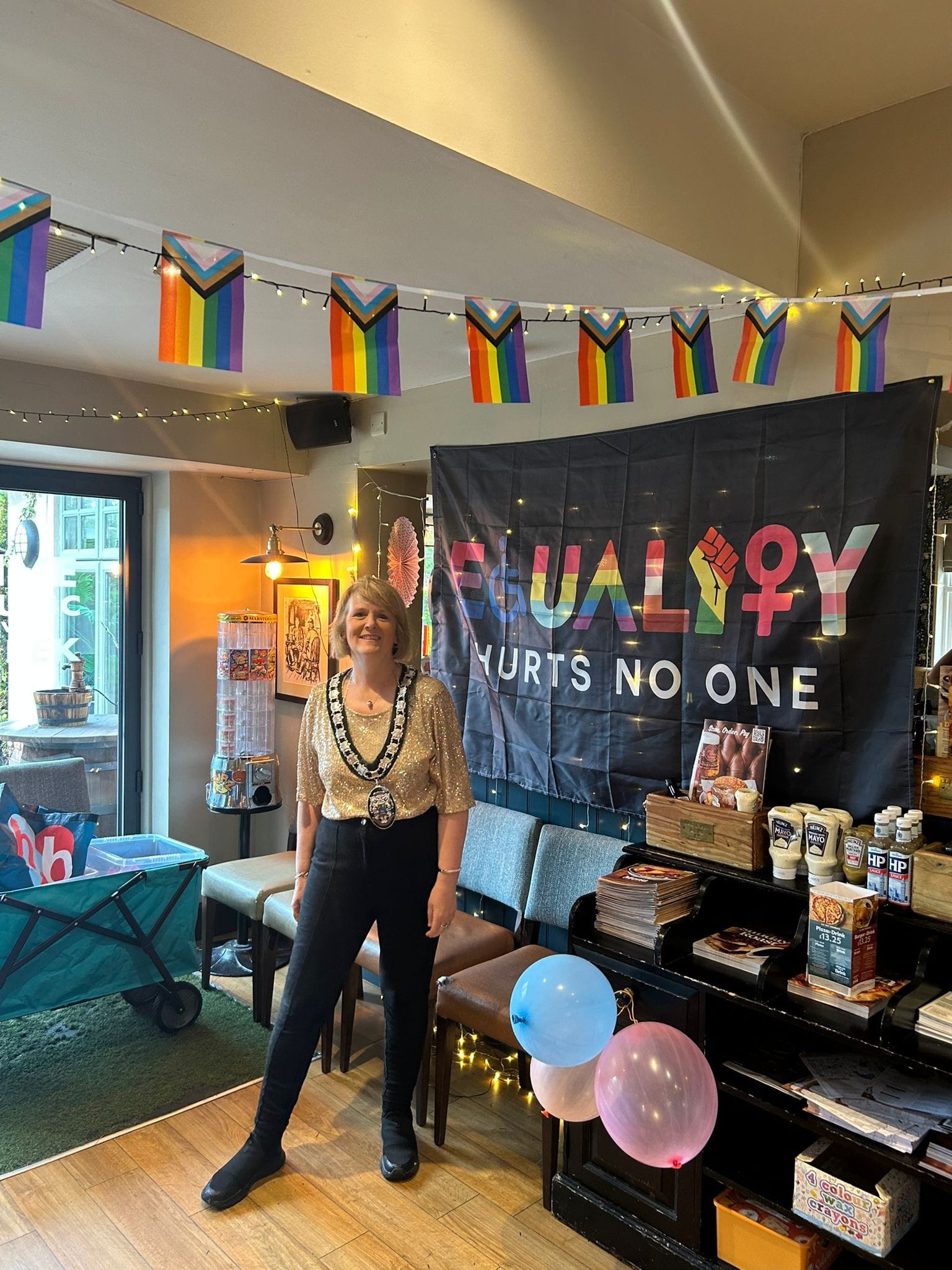 Chair Vivienne James opens Bridgend Pride 2026 Chair Vivienne James Opens Bridgend Pride 2026