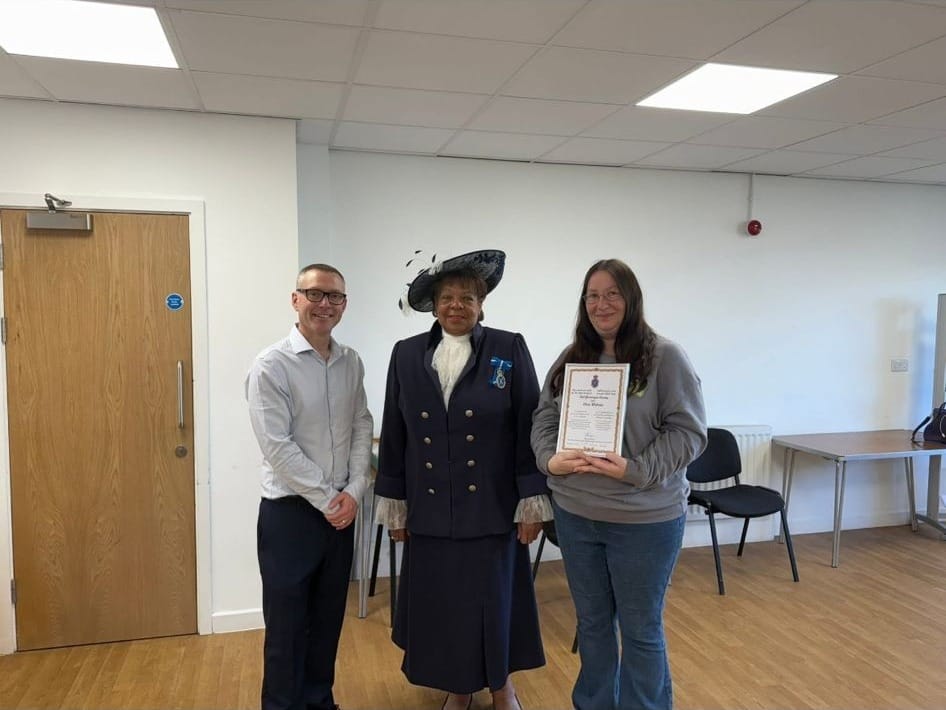 Councillor Clair Webster — High Sheriff Award (B) Cllr Clair Webster Recognised for Outstanding Service to the Community
